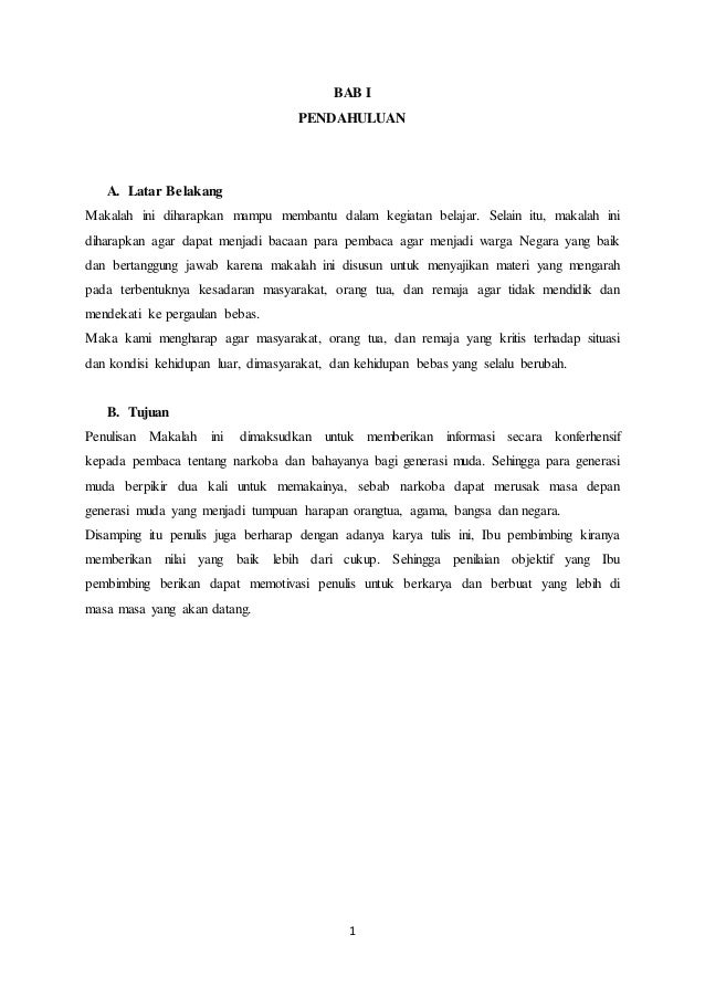 Makalah Bahaya Narkoba