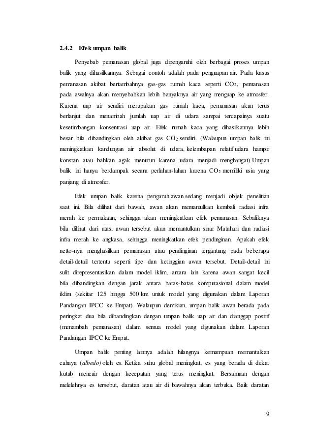 Makalah bahaya pemanasan global
