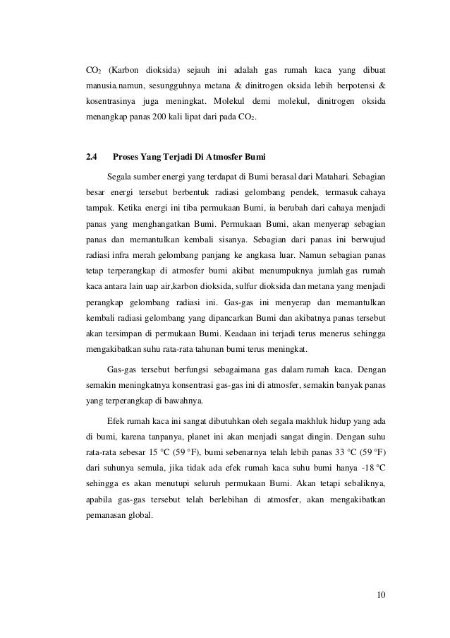 Makalah Bahaya Pemanasan Global Sutamin 41912297