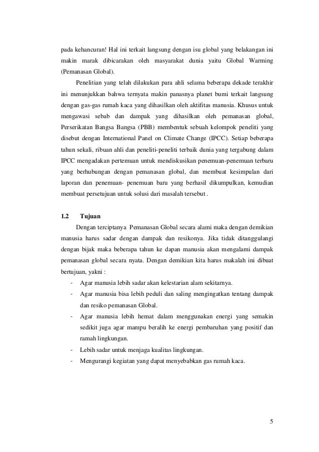 Makalah bahaya pemanasan global sutamin