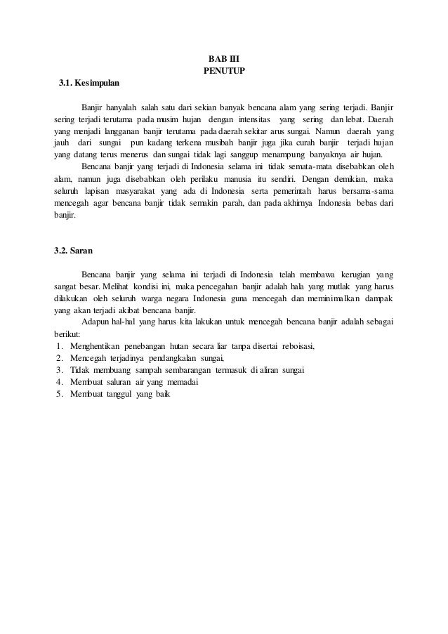 Makalah Banjir