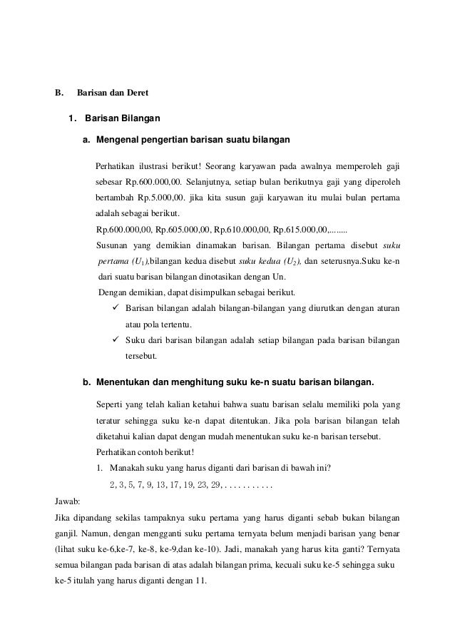 Makalah Barisan Dan Deret