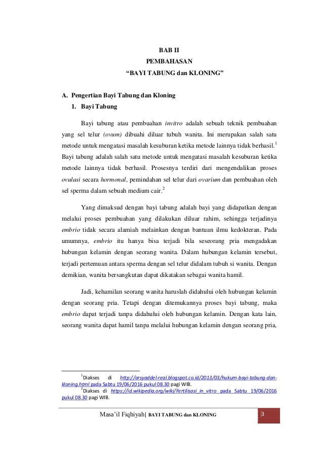 Masail Fiqhiyyah Bayi Tabung Dan Kloning Masail Fiqhiyyah Bayi Tabung Dan Kloning