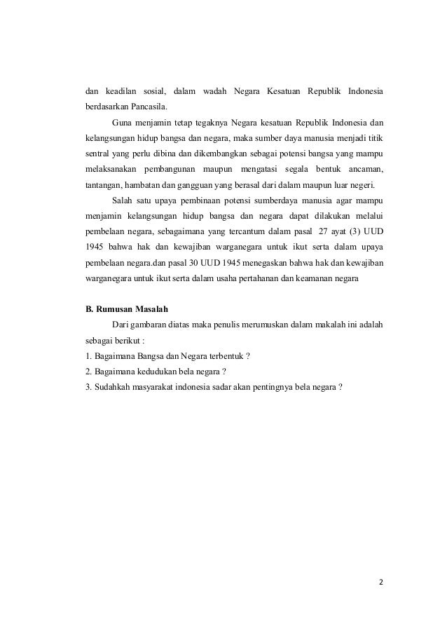 Makalah Bela Nkri Makalah Bela Nkri