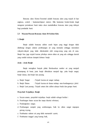 Makalah bencana alam