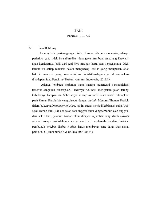 Doc Asuransi Syariah Rere Wijaya Academia Edu