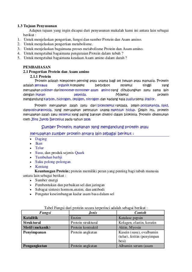 Makalah biokimia metabolisme protein dan asam amino