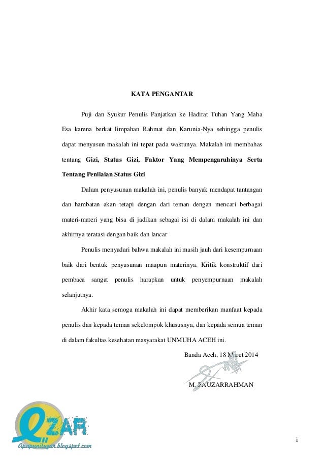 Makalah Status Gizi