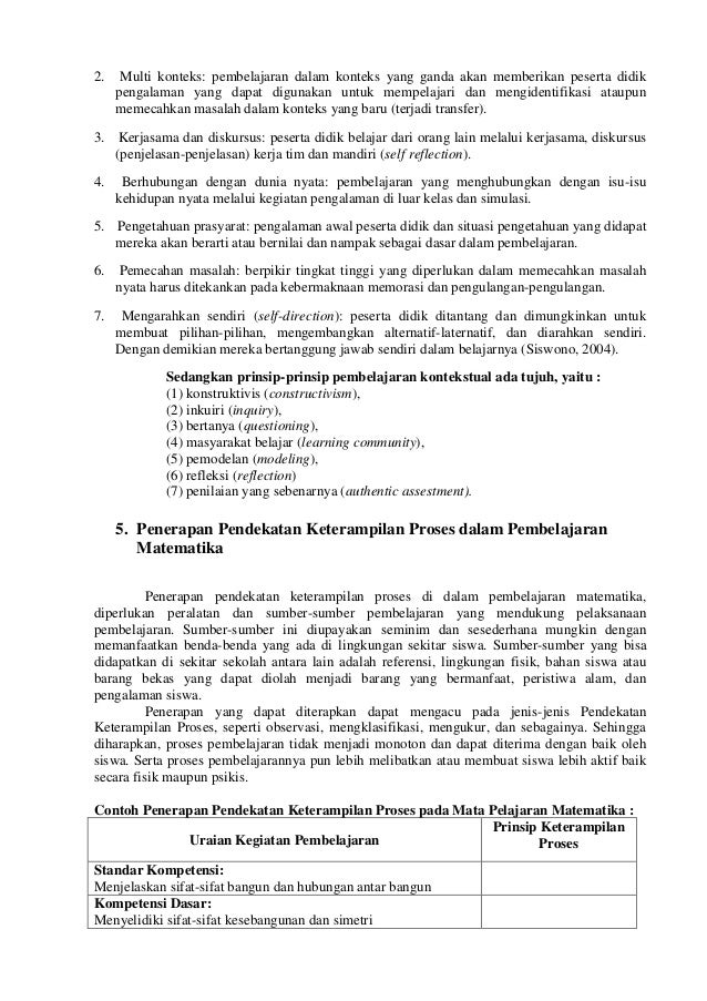 MAKALAH PENDEKATAN DAN PENERAPAN KETERAMPILAN PROSES DALAM 