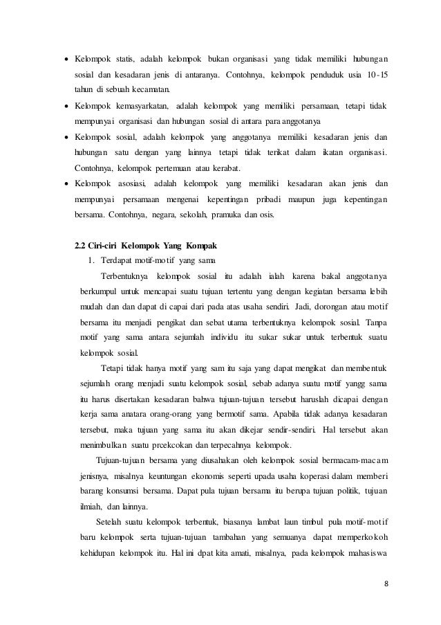 Makalah Kelompok Sosial