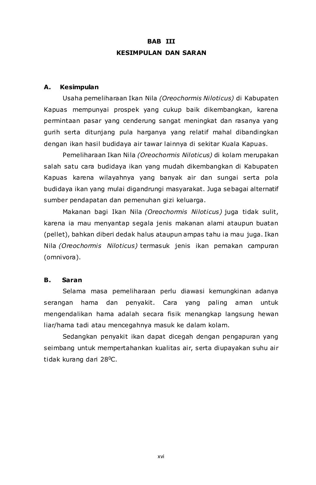 Makalah budidaya ikan nila