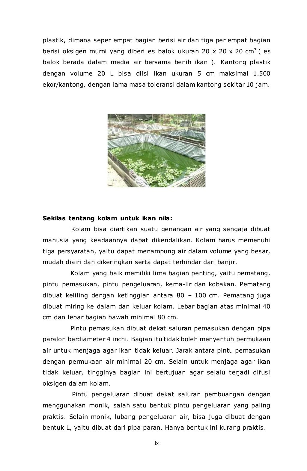 Makalah budidaya ikan nila