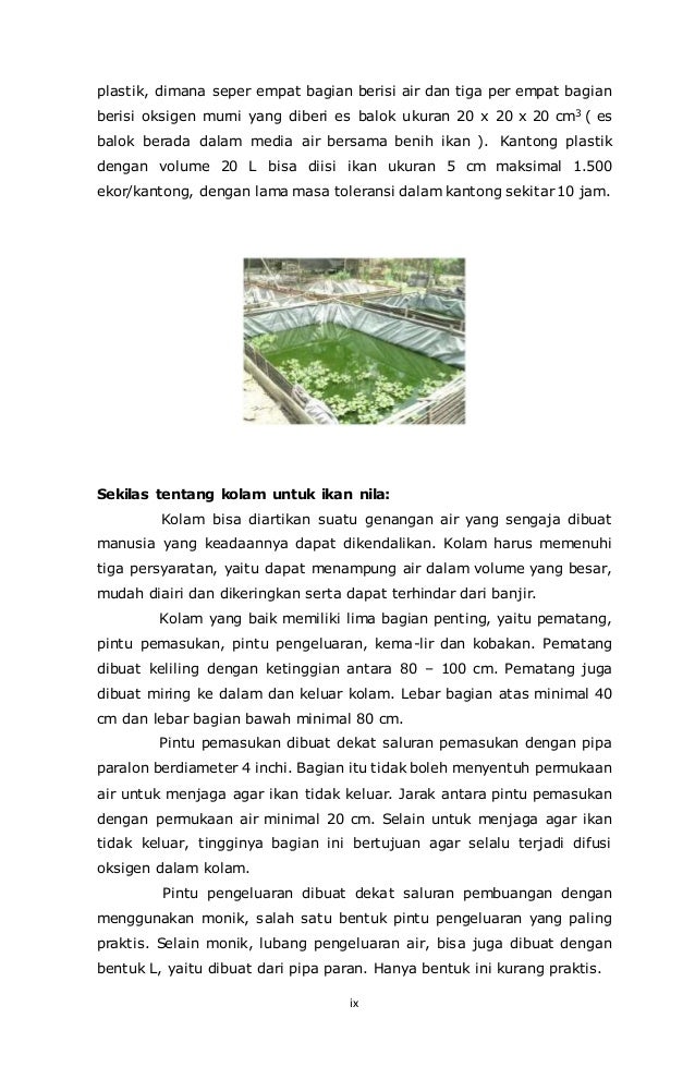 Makalah budidaya ikan nila