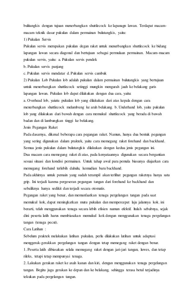 Tujuan Dari Teknik Servis Pendek Dalam Permainan