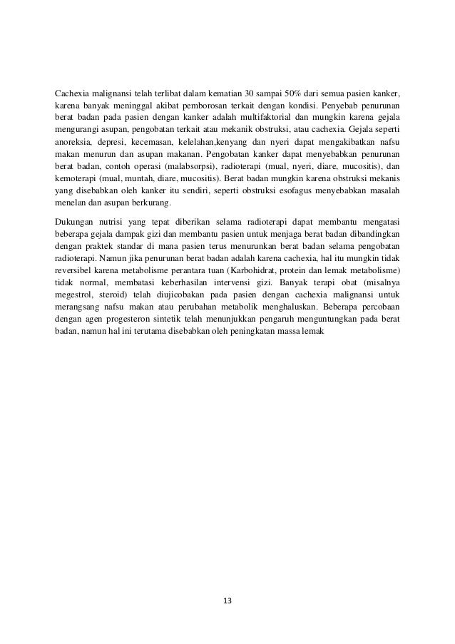 Makalah Cachexia Malignansi