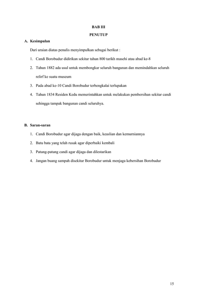 Makalah Candi Borobudur | PDF