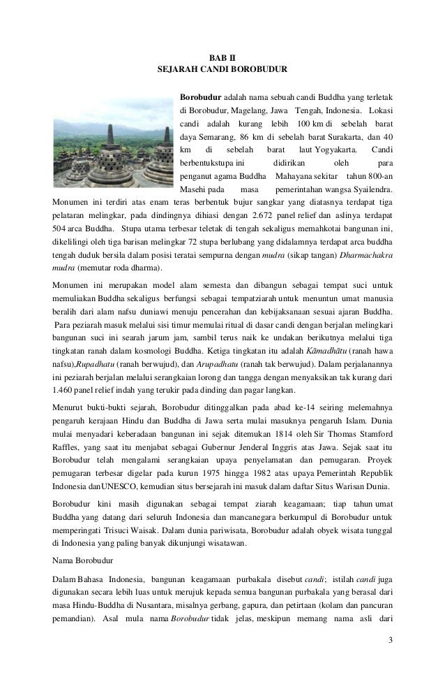Contoh Teks Deskripsi Wisata Candi Borobudur