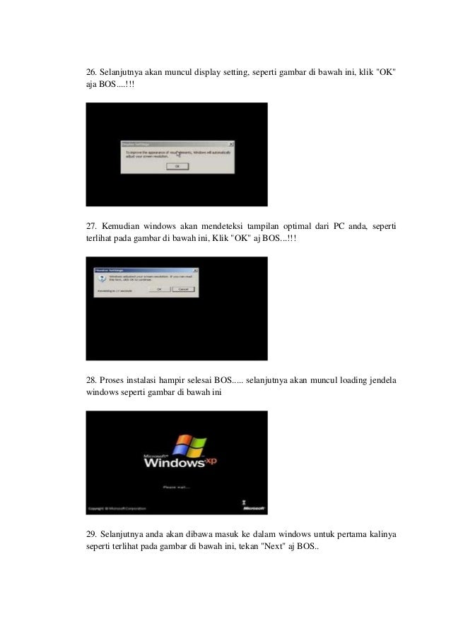 Makalah cara instalasi windows xp