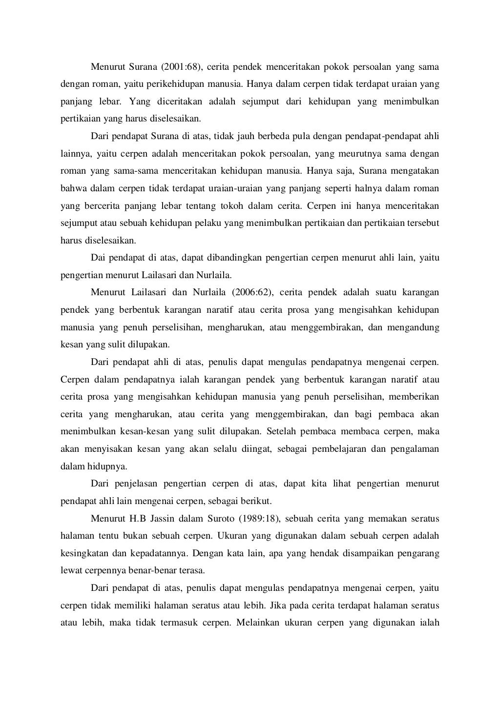 Makalah cerpen