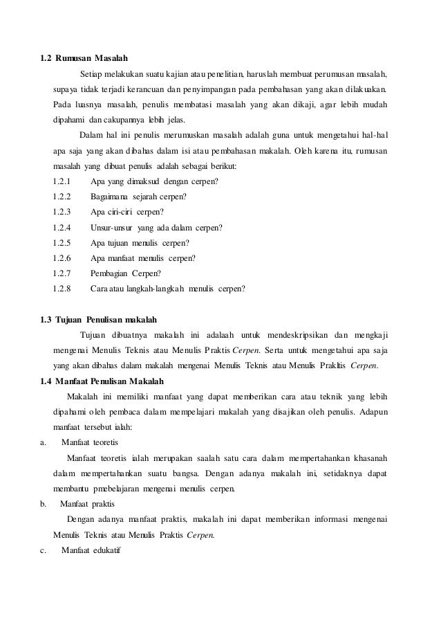 Makalah Cerpen