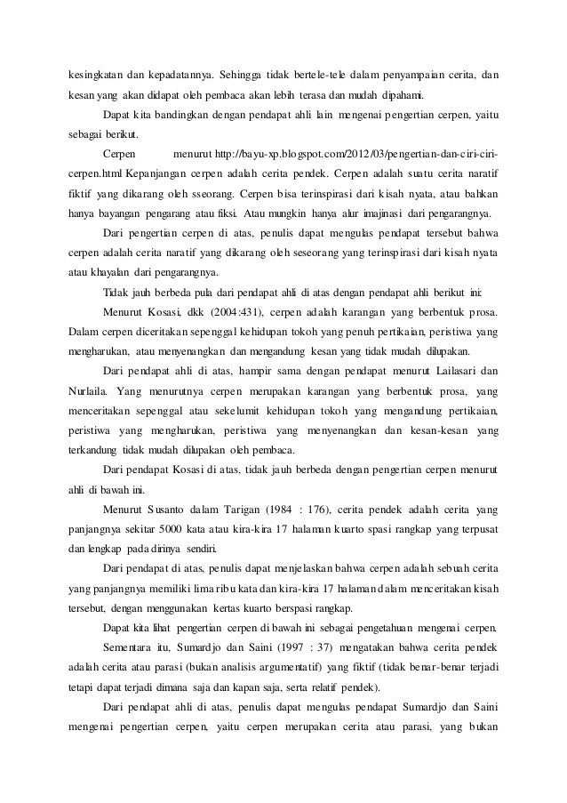 Makalah Cerpen