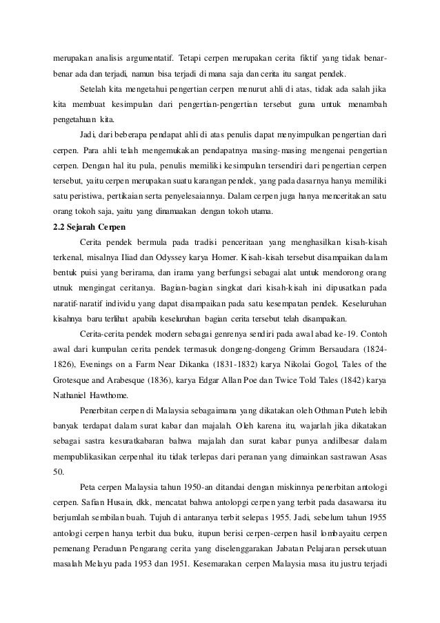 Makalah Cerpen Tentang Persahabatan Cerpenku