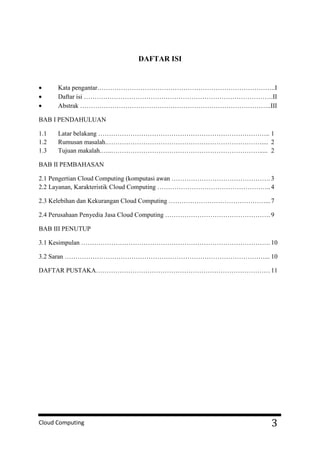 Makalah cloud computing | PDF