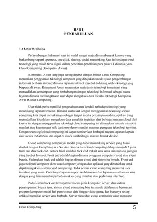 Makalah cloud computing | PDF