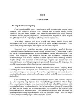 Makalah cloud computing dasar | DOCX
