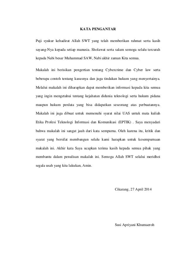 Makalah cybercrime & cyber law