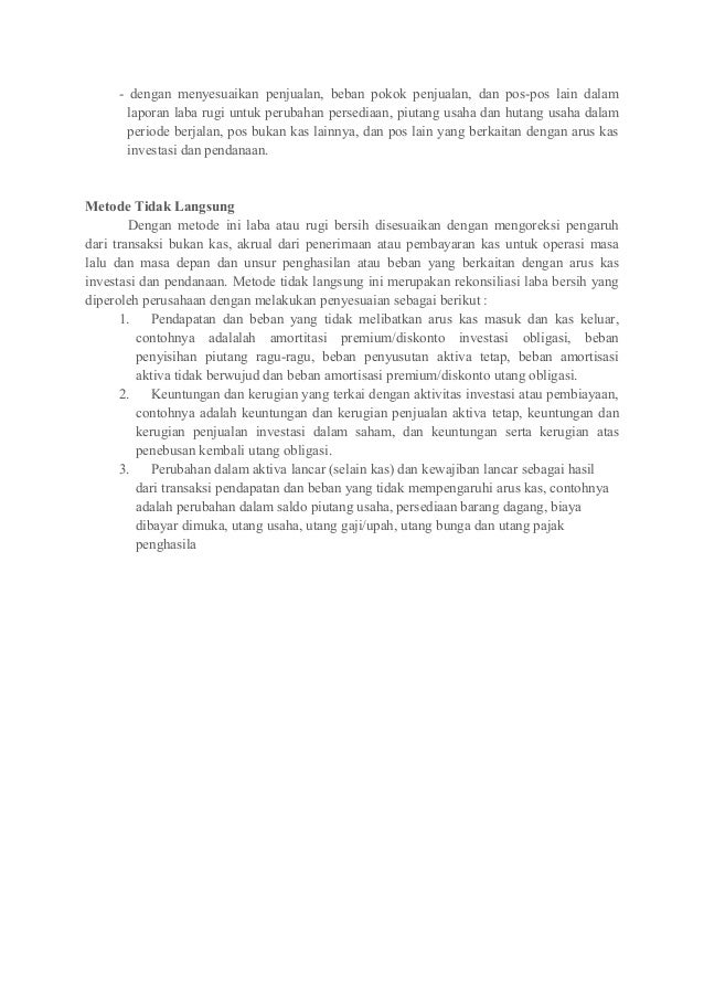 Contoh Makalah Laporan Arus Kas