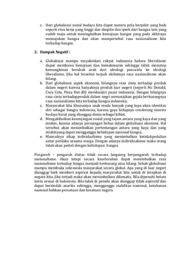 Makalah Globalisasi Di Bidang Transportasi Contoh Makalah