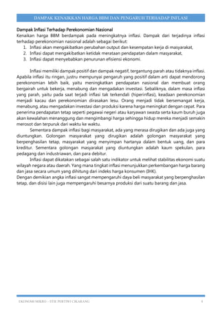Makalah Dampak Kenaikkan Harga BBM  PDF