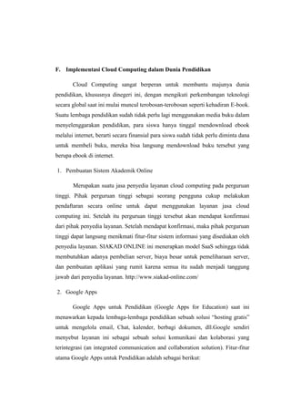 Makalah Cloud Computing | PDF