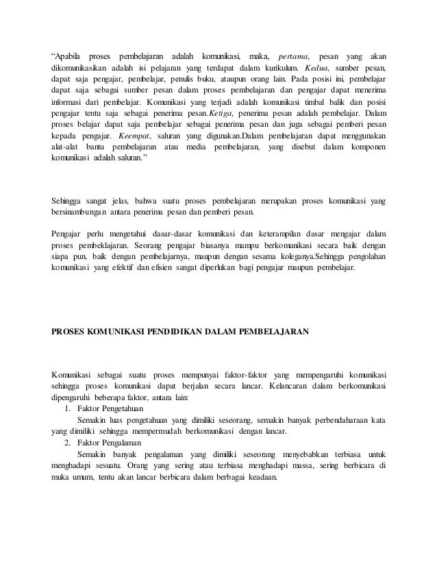 Makalah Dasar Dasar Berkomunikasi