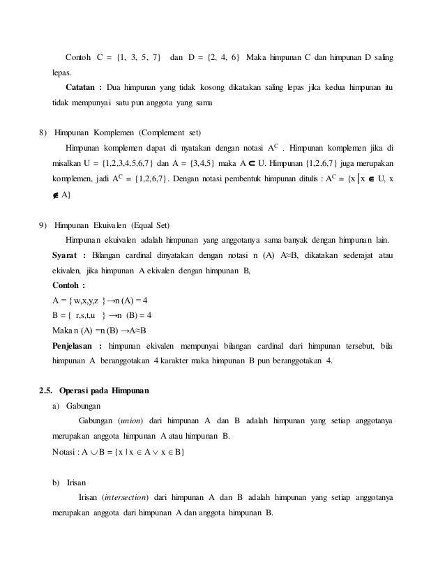 Makalah Dasar-dasar Statistika "Himpunan"