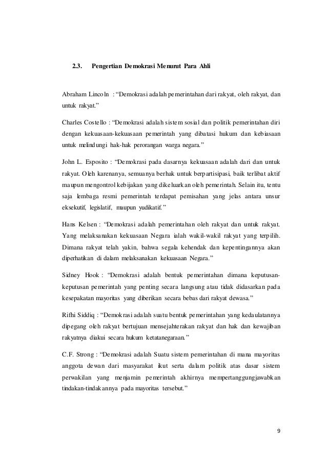 Makalah Demokrasi