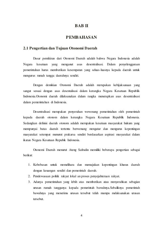 Makalah Desentralisasi Dan Otonomi Daerah Fisip Unmer Malang