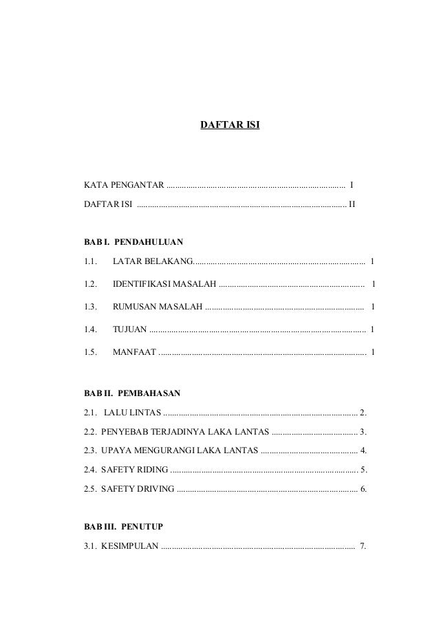 Makalah Safety Driving And Safety Riding