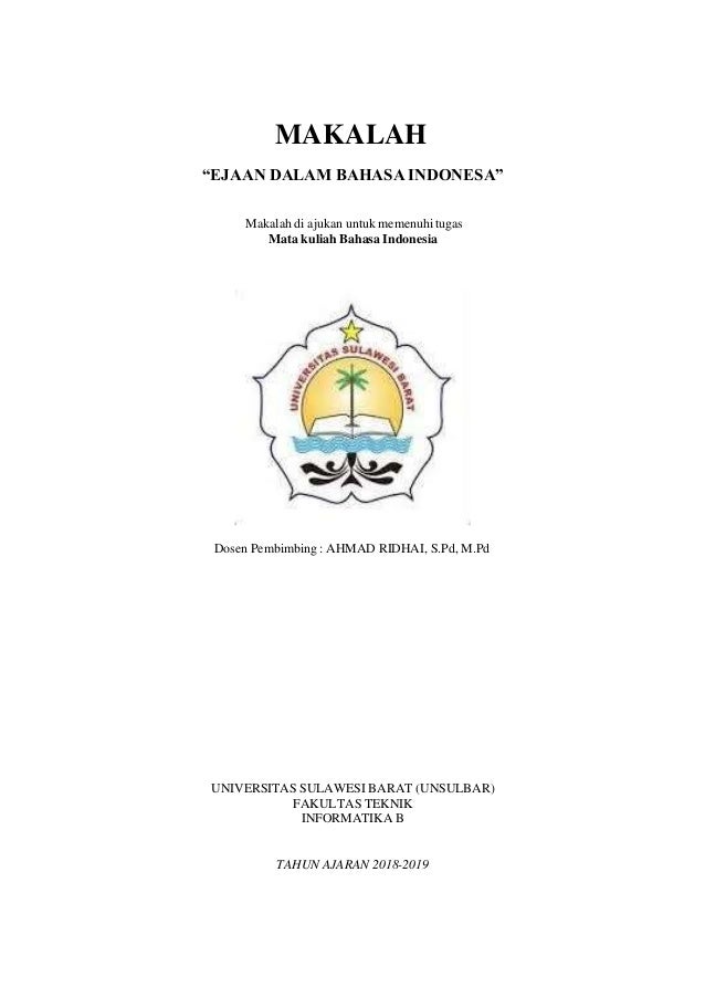 Makalah Bahasa Indonesia Firdayanti