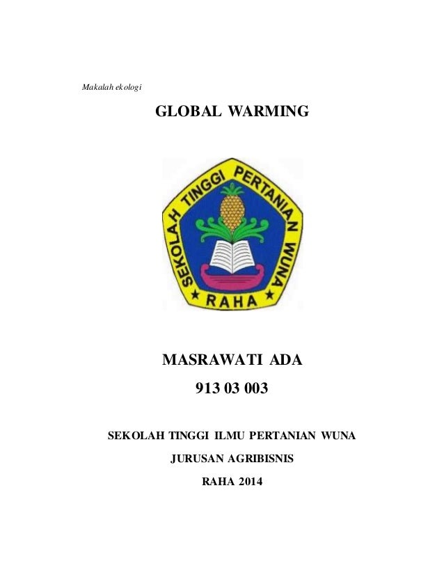 Contoh Makalah Tentang Global Warming