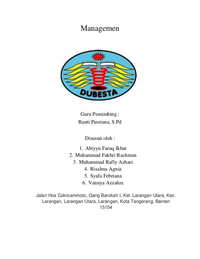 Makalah Ekonomi Manajemen X Mipa 1 Sman 12 Tangerang