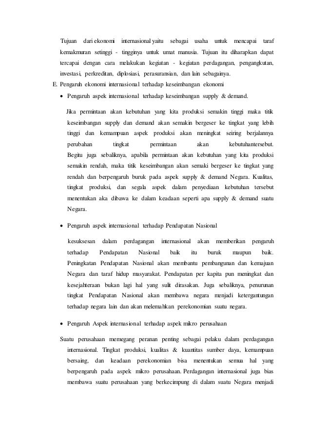 Makalah Ekonomi Internasional