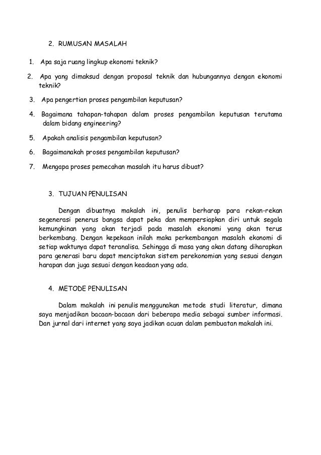 Jurnal Tentang Ekonomi Rekayasa