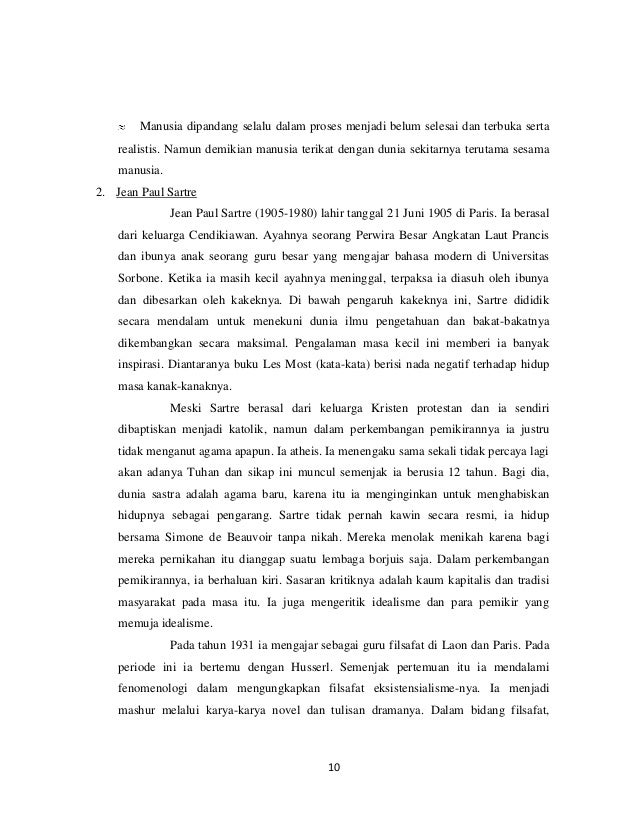 Makalah Eksistensialisme