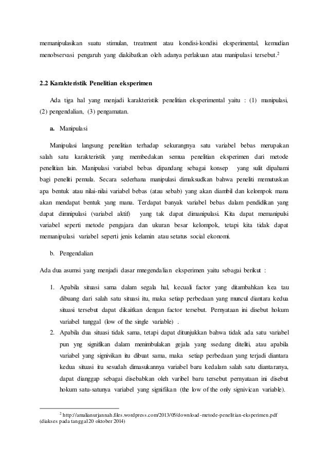 Contoh Rumusan Masalah Penelitian Eksperimen Kami
