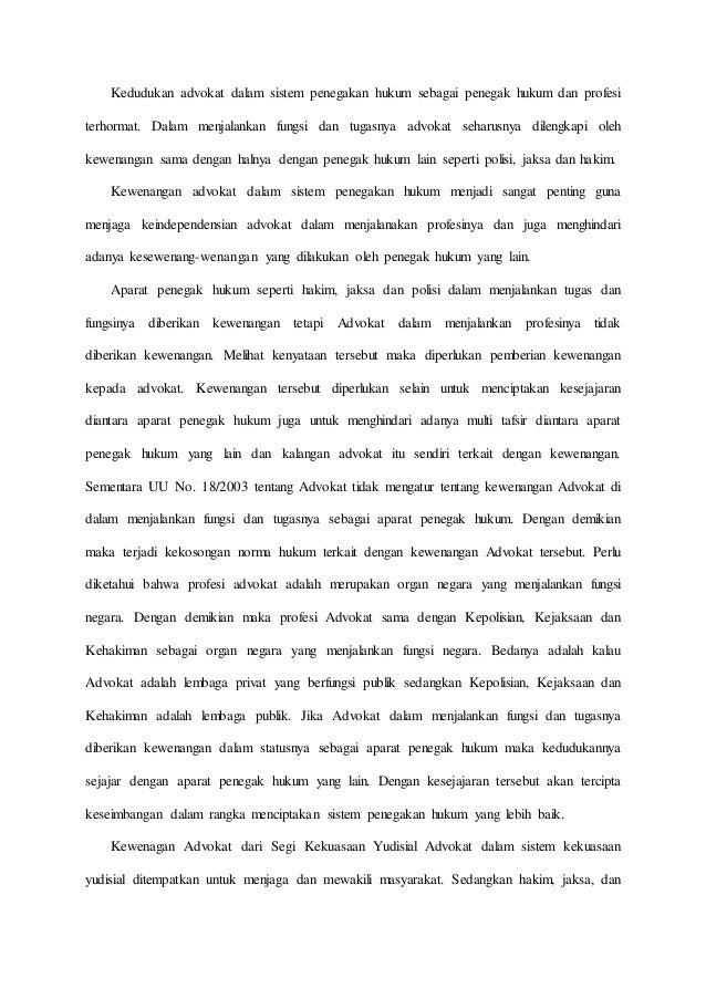 Makalah Etika Profesi Advokat