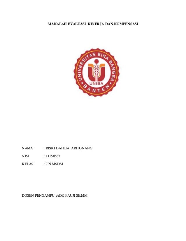 Makalah Evaluasi Kinerja Dan Kompensasi 1 Pdf 22