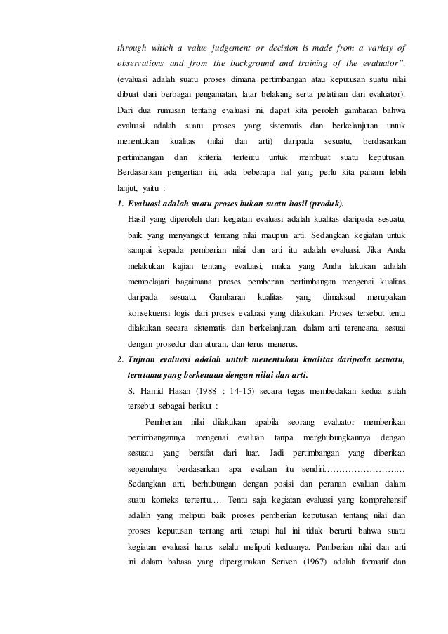 Makalah Evaluasi Pembelajaran Pdf Makalah Evaluasi Pembelajaran Pdf