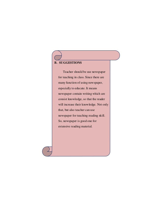 Contoh Makalah Extensive Reading